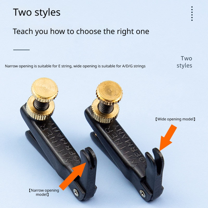 Violin Fine Tuners – 4/4 & 3/4, Wide/Narrow Mouth, Black or Gold (Single or Set of 4)