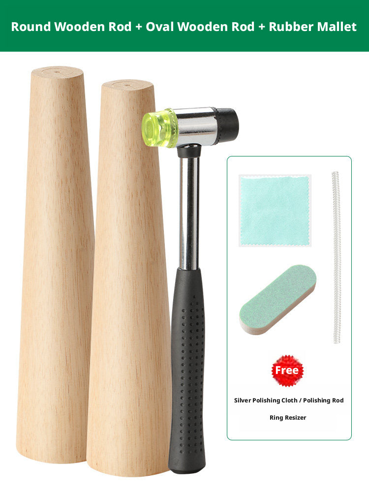 Bracelet & Ring Shaping Kit – Jewelry Repair Tools with Rubber Mallet