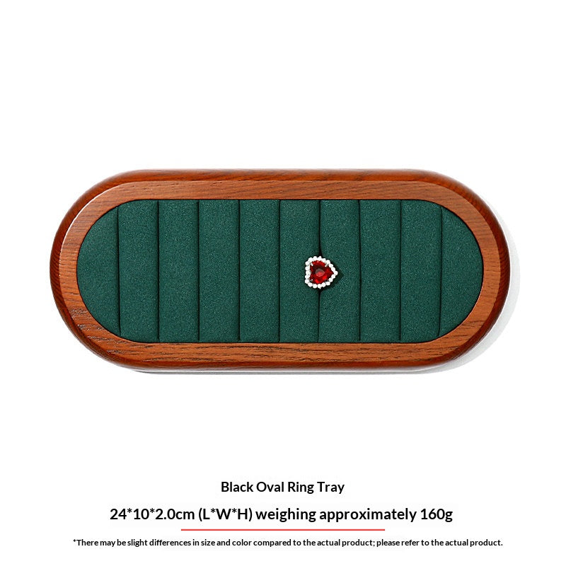 Premium Solid Wood Jewelry Display Trays for Photography & Organizing