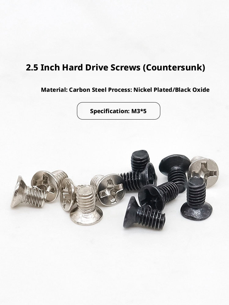 2.5 Inch HDD Mounting Screw Kit – M3×5 Hard Drive Screws with Screwdriver