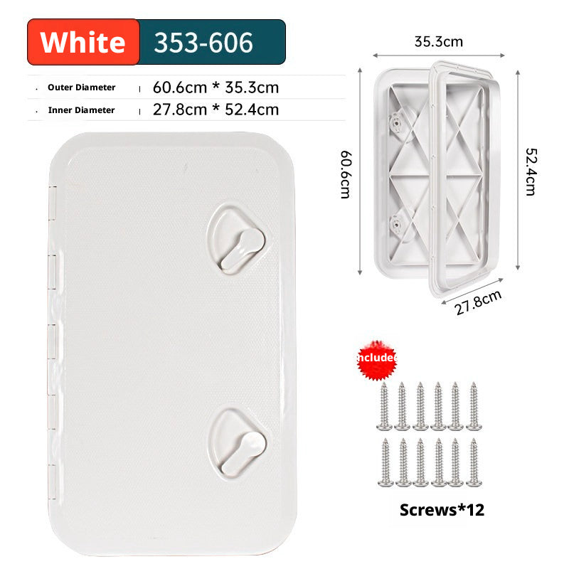 Marine Deck Access Hatch – UV Resistant ABS Plastic Inspection Cover for Boats, Fish Boxes & Storage Compartments