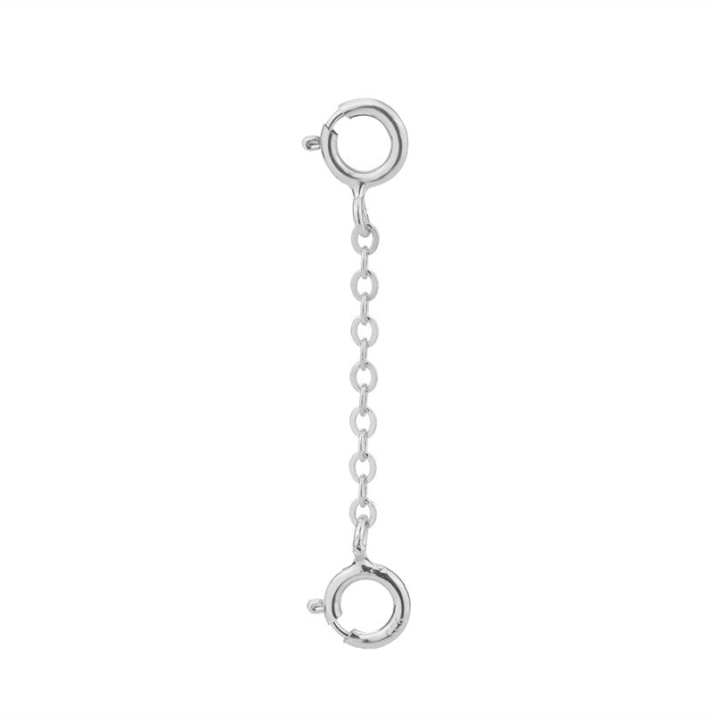 S925 Sterling Silver Extension Chain – 3 - 15cm, Double Safety Clasp - HomeDIYer