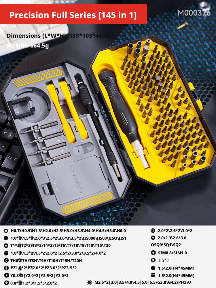 Precision Screwdriver Set – Electronics & Laptop Repair Kit (12 to 145-in-1 Options)