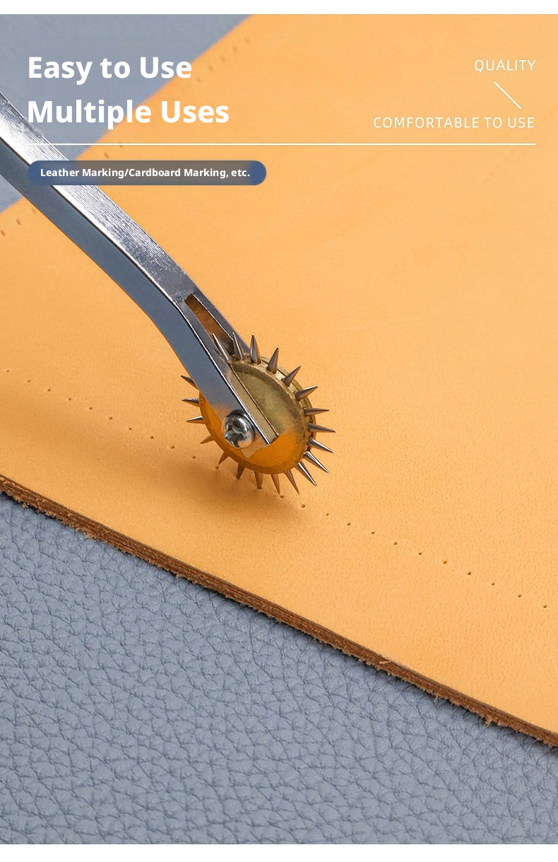 Leather Stitching Wheel – 2.5mm / 3.5mm Spacing for Hand Sewing & Saddle Stitch