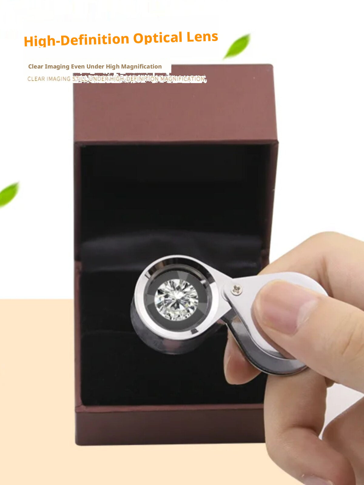 10x/20x/30x Foldable Jewelry Loupe – Triplet Lens, Metal Body