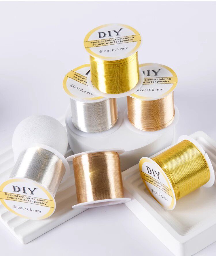 100m Color‑Retaining Copper Wire – DIY Wire Wrapping & Flower Making