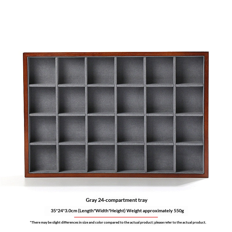 Premium Solid Wood Jewelry Display Trays for Photography & Organizing