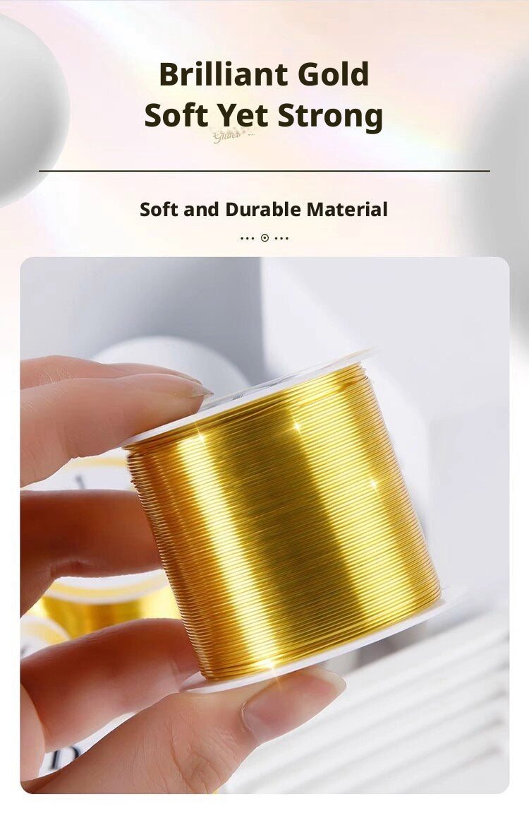 100m Color‑Retaining Copper Wire – DIY Wire Wrapping & Flower Making