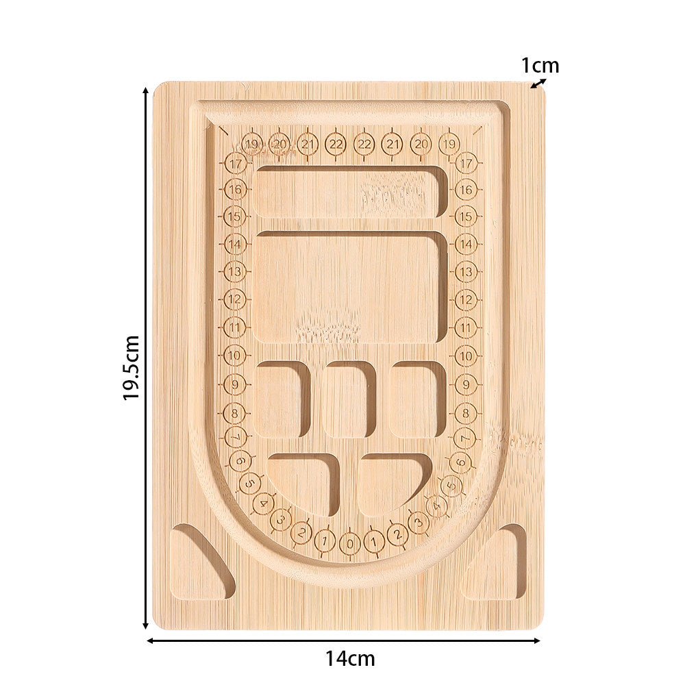 Bead Design Board Set – 13 - 20cm Bracelet Sizer, Necklace Layout Plate, Wooden & Acrylic Trays with Beading Needles, Rope Braider & Storage Bags - HomeDIYer