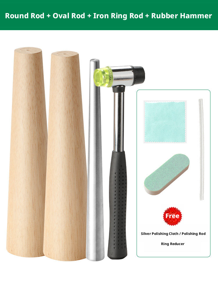 Bracelet & Ring Shaping Kit – Jewelry Repair Tools with Rubber Mallet