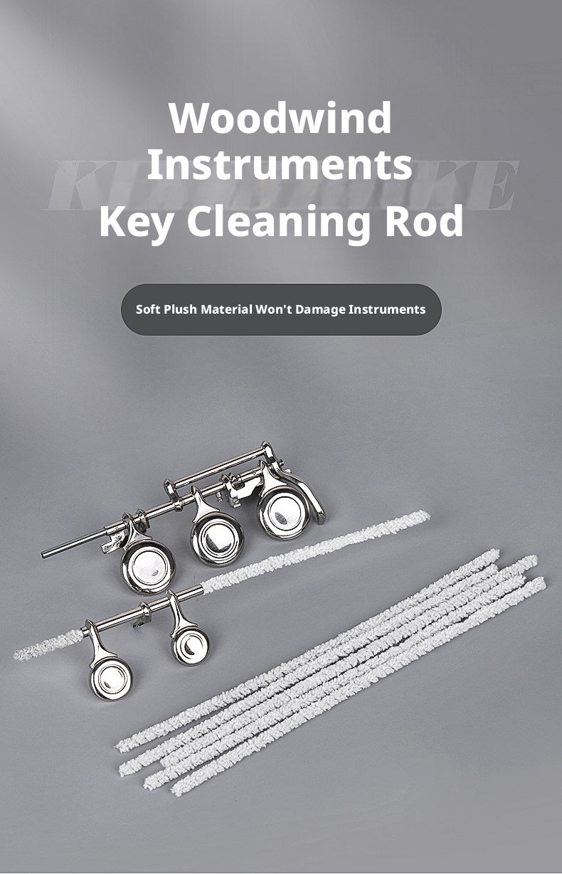 Flexible Woodwind Key Cleaning Sticks – Pack of 50, for Flute, Clarinet, Saxophone, Oboe, Bassoon