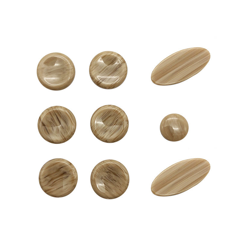 Saxophone Mica Snap Button Set – 9pcs Key Buckle Clips for Alto, Tenor, Soprano (Beige, Blue, Khaki)