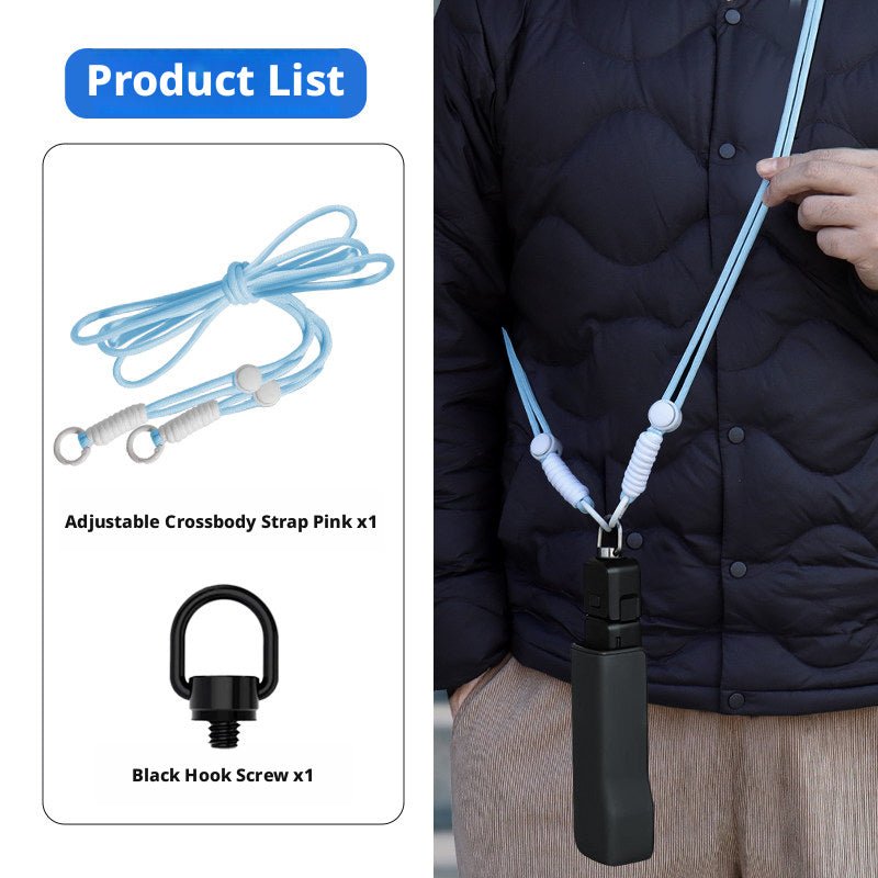 1/4" Camera Strap Screw Mount Adapter for DJI Pocket 3, Insta360 & Action Cameras - HomeDIYer