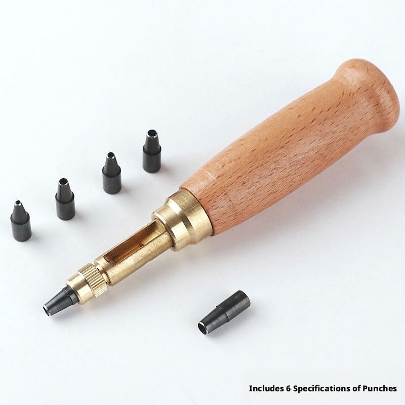 DIY Punch Punch Punch Artifact Air Eye Clothes Leather Tool Punch Leather Goods Shoes Open Hole Belt Punch