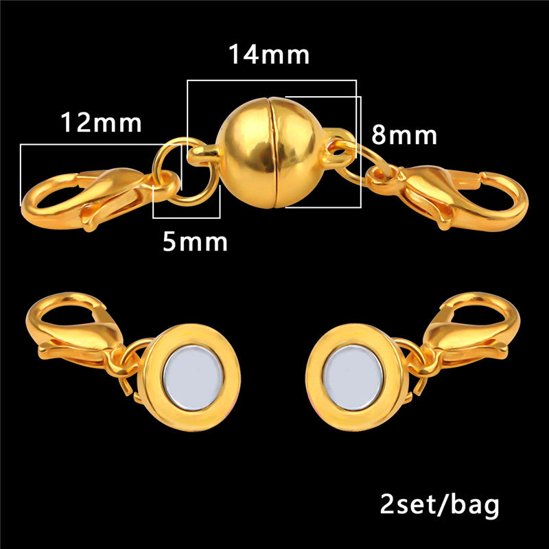 Magnetic Clasps for Jewelry Making – Strong, Gold Plated, DIY Buckles