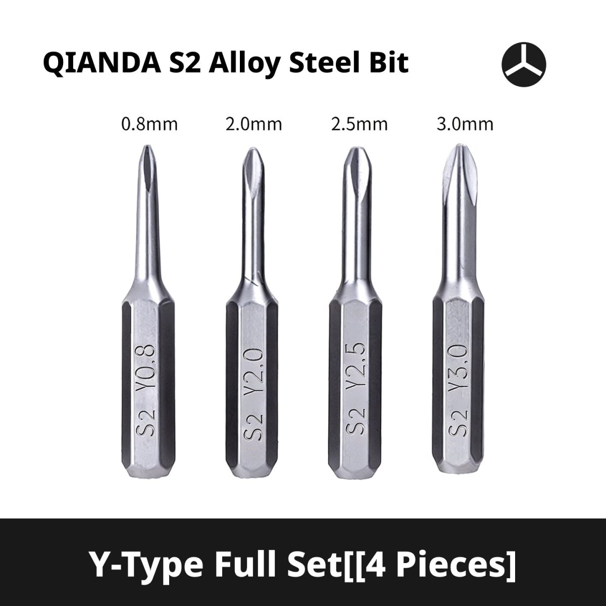 S2 Steel Precision Bit Set with H4 x 28mm Hex Shank – Pentalobe, Phillips, Torx for iPhone, Xiaomi & Smartphone Repair - HomeDIYer