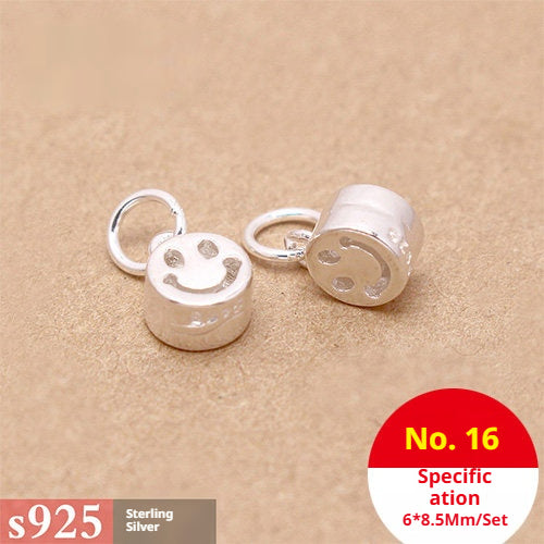 s925 Sterling Silver Pendants & Beads – 40+ Shapes for DIY Red String Bracelets, Crystal Jewelry, Handmade Weaving Accessories