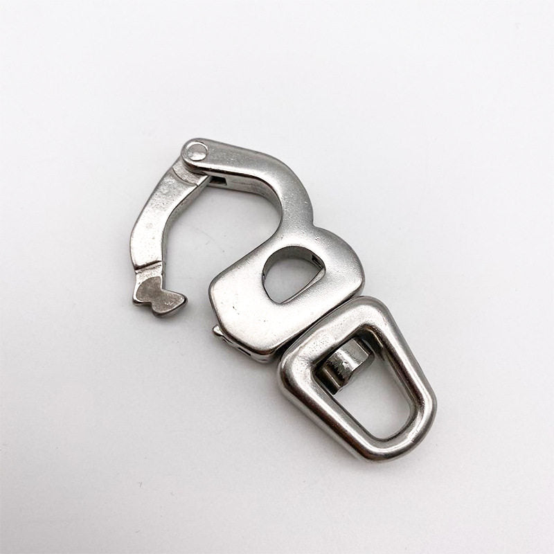316 Stainless Steel Swivel Quick Snap Hook – 8-Figure Spring Snap for Marine Rigging & Safety, 3 Sizes