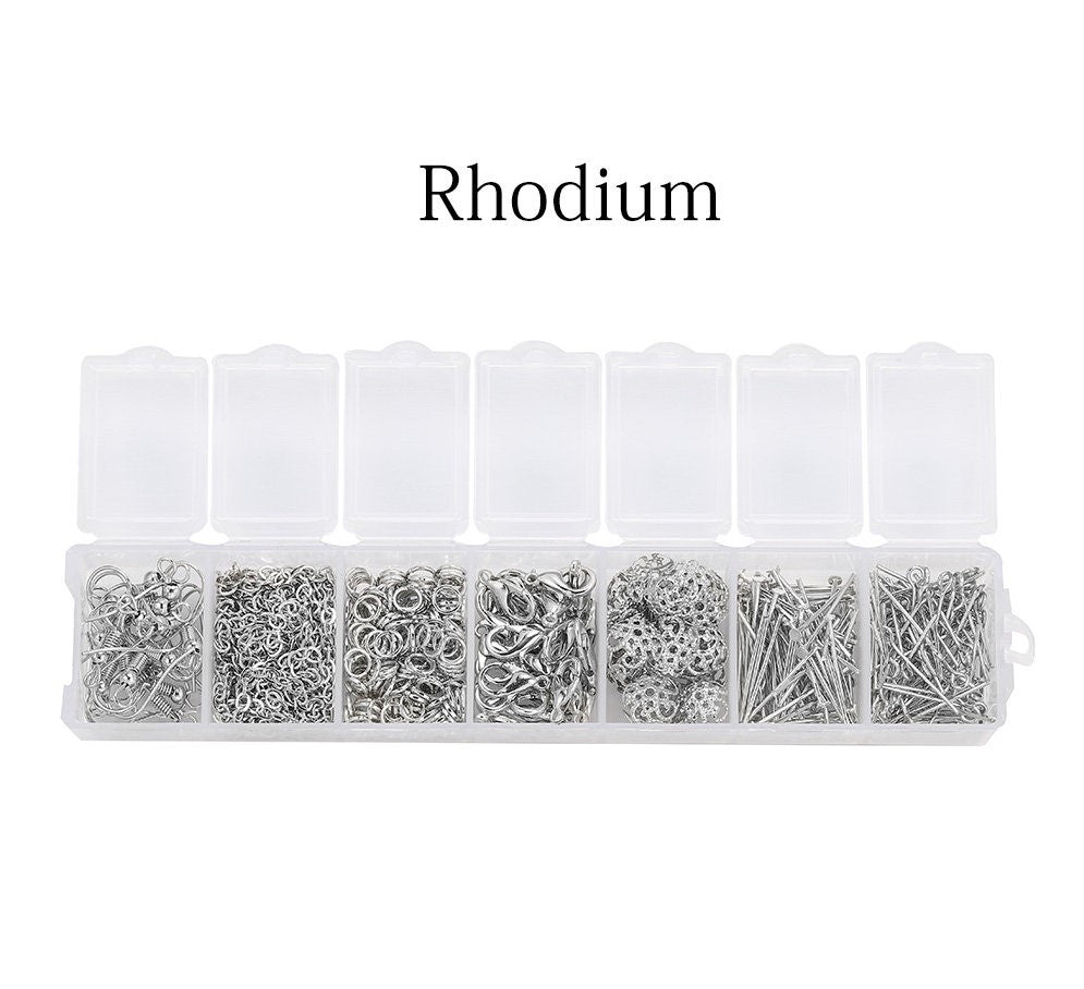 All - in - One DIY Jewelry Making Kit – 380+ Pcs Beading Supplies with Pliers, Findings, Beads & Storage Box for Bracelet, Necklace, Earring Crafting (Gold / Silver / Bronze) - HomeDIYer