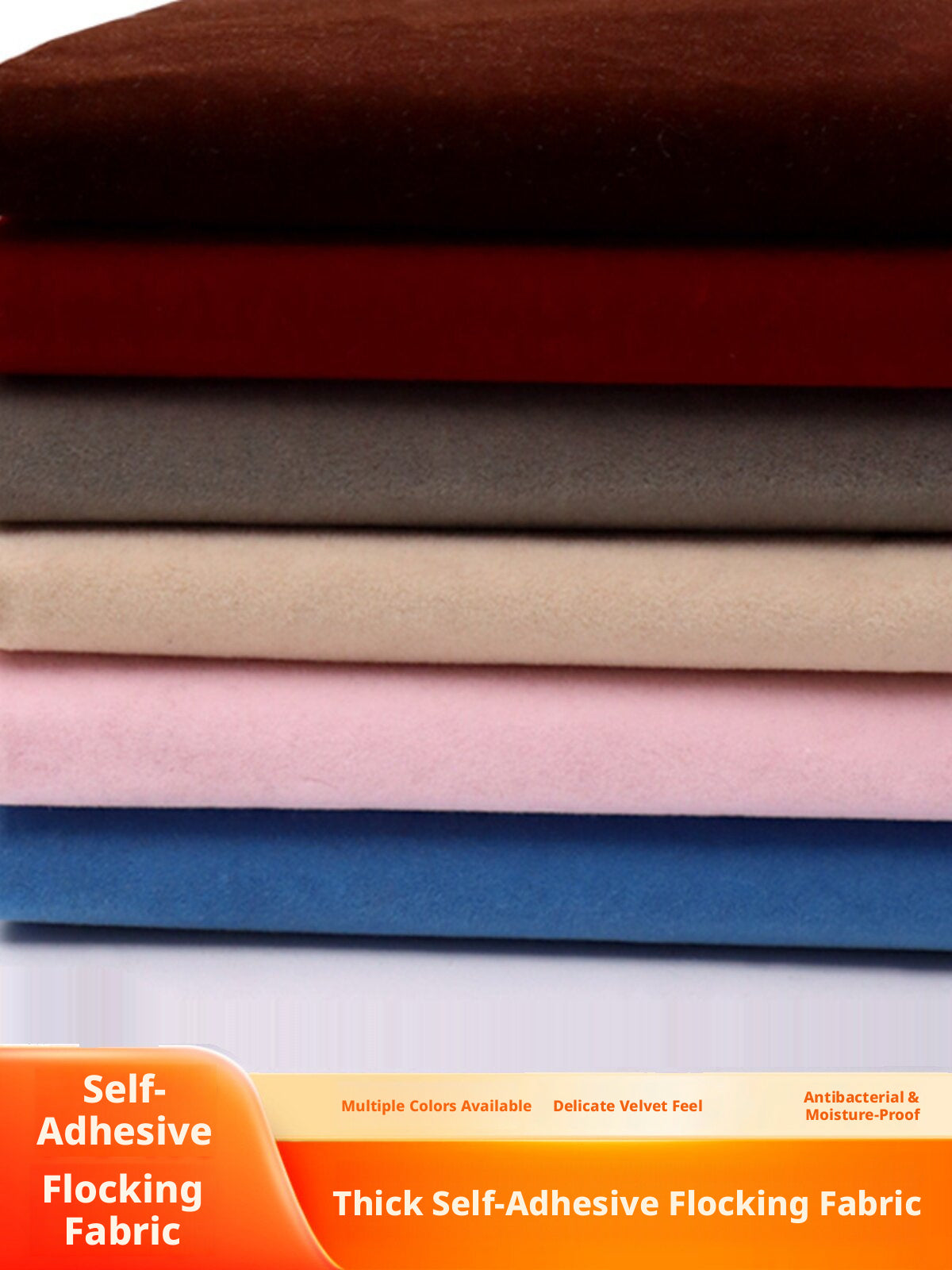 Self-Adhesive Velvet Fabric – Jewelry Box Liner, Drawer Protector, 17 Colors