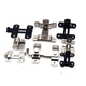 Stainless Steel Household Bolt Latch 90 Degree Anti-Theft Buckle 1Pcs