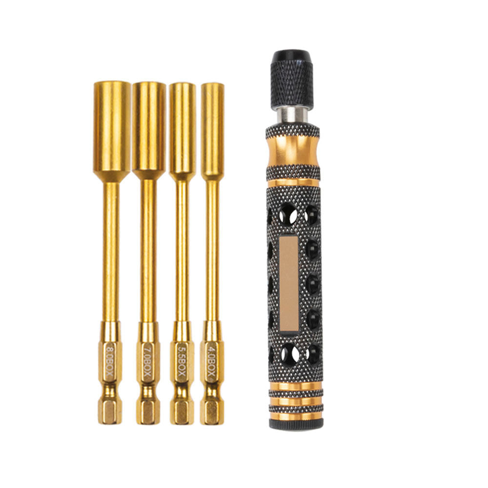 5-in-1 RC Titanium-Plated Hex & Nut Screwdriver Set – Precision Repair Tool for Boat, Car & Truck