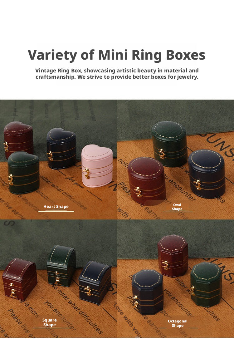 Vintage Mini Ring Box – Proposal, Wedding & Jewelry Photography Prop