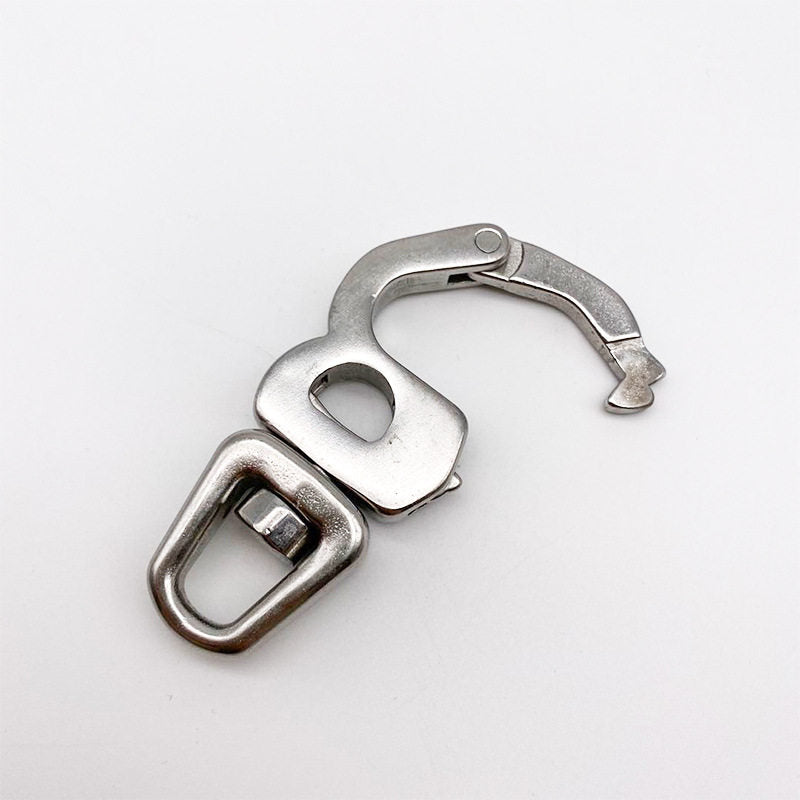 316 Stainless Steel Swivel Quick Snap Hook – 8-Figure Spring Snap for Marine Rigging & Safety, 3 Sizes
