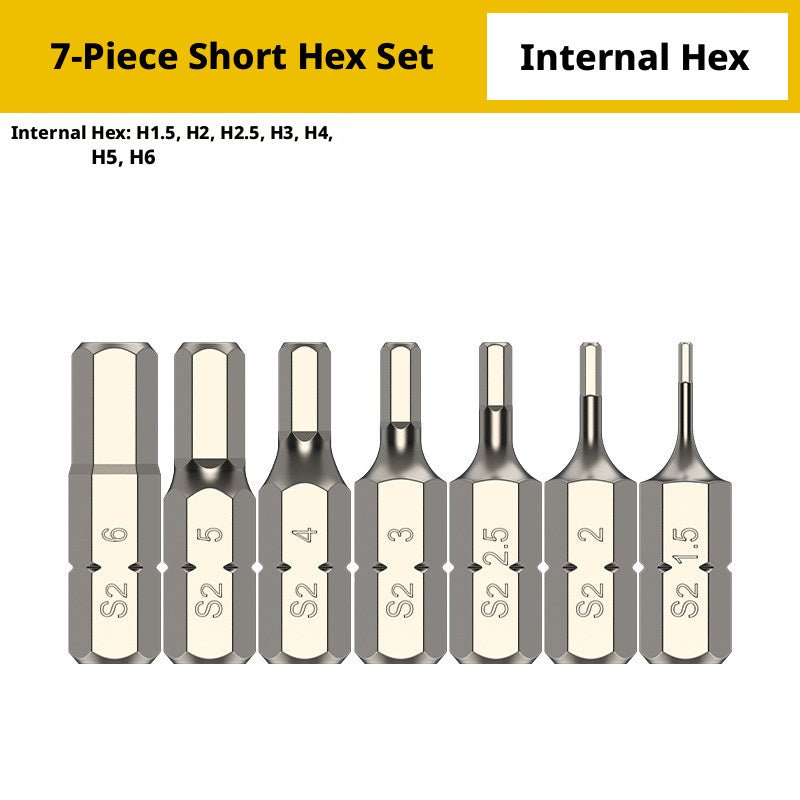 Mankesi S2 Steel Short Magnetic Screwdriver Bit Set – Phillips, Slotted, Hex & Torx Bits for Electric Drills & Hand Tools - HomeDIYer