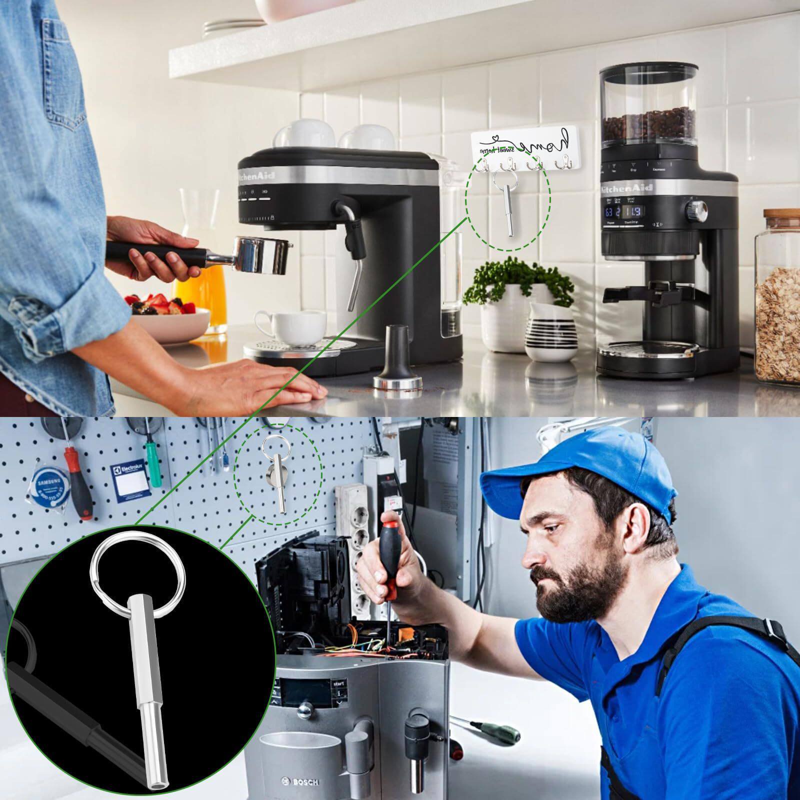Jura Coffee Machine Seal Replacement Tool Kit – Precision Pick and Hook Set for Jura Silicone Gasket and O‑Ring Maintenance