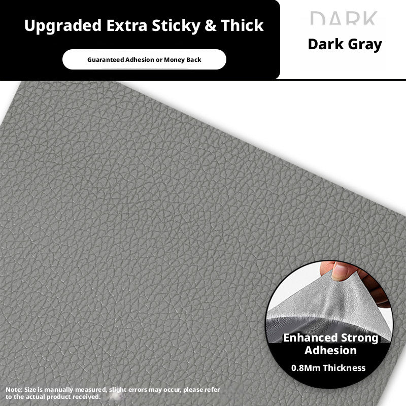 Strong Self-Adhesive Leather Repair Patch – 0.8mm Thick, Cut-to-Size for Sofa, Car Seat & Bag (Multiple Colors)