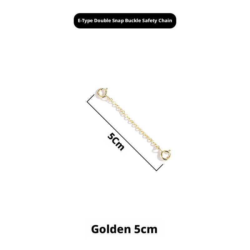 S925 Sterling Silver Extension Chain – 3 - 15cm, Double Safety Clasp - HomeDIYer