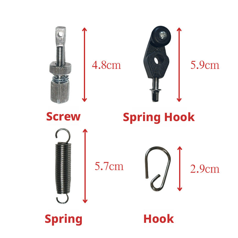 Bass Drum Pedal Accessory Kit – Spring Hooks, Chains, Bearings, Hammer Parts for Drum & Jazz Pedals