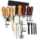 19-Piece Leather Craft Tools Kit – Hand Sewing Starter Set for Wallets, Bags & DIY Projects