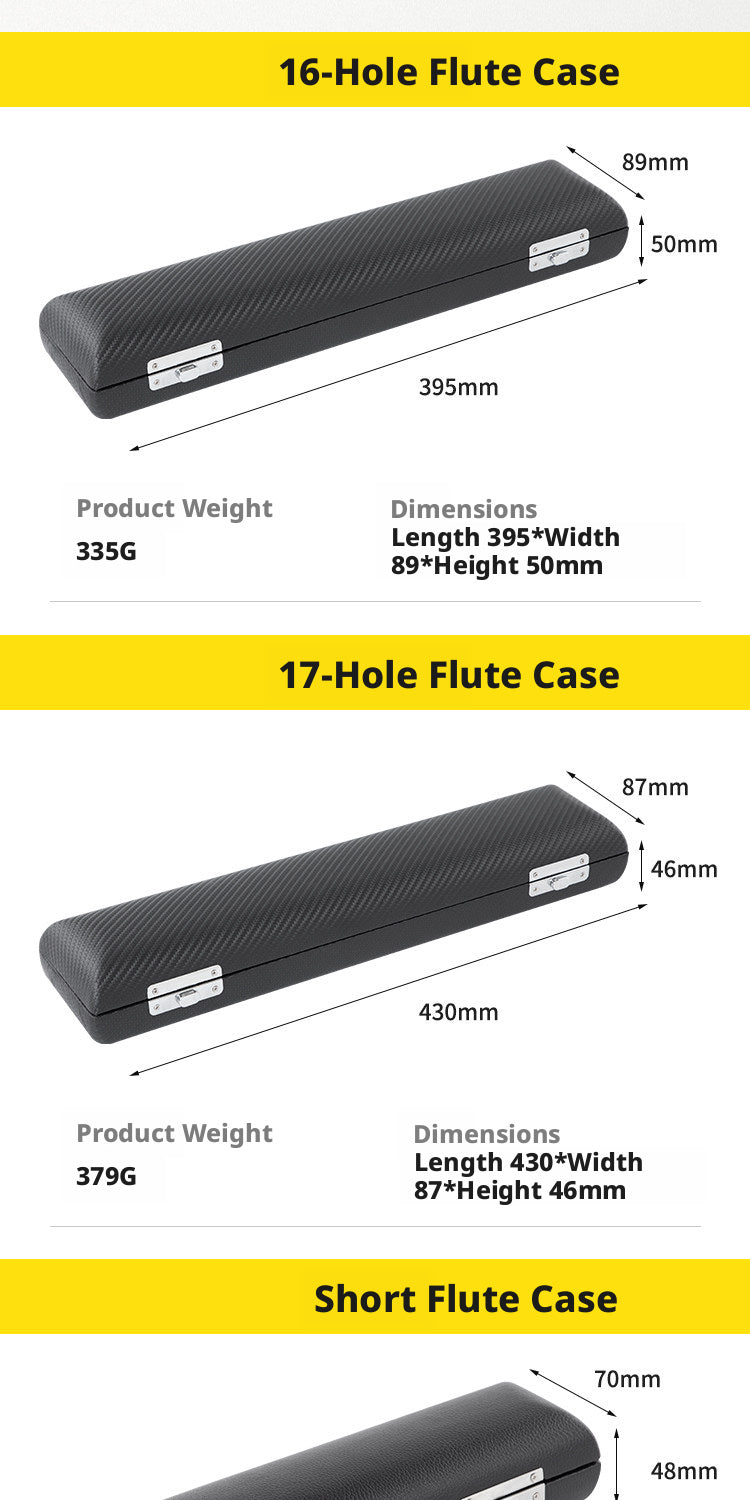CHANG Flute Case – 16/17 Hole, Piccolo, Head Joint, Leather/Oxford, Backpack Style (Bamboo Weave)