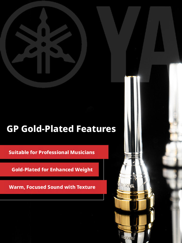 Yamaha S Series Trumpet Mouthpieces – 11B4, 15C4, 16C4, 17C4, 1.5C, 3C, 7C (Silver/Gold)