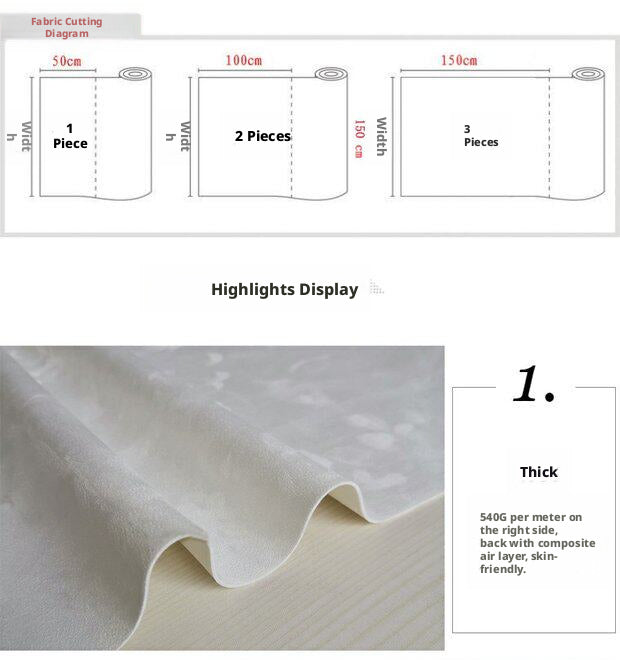 Snow Velvet 4‑Way Stretch Fabric – Black & White, for Jewelry Displays & DIY