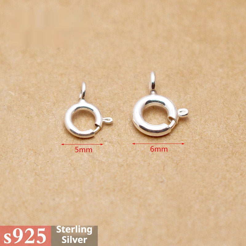 s925 Sterling Silver Clasps – Spring Ring, Lobster, Question Hook, S & W Clasps for DIY Bracelets, Necklaces, Jewelry Making (Multiple Sizes)