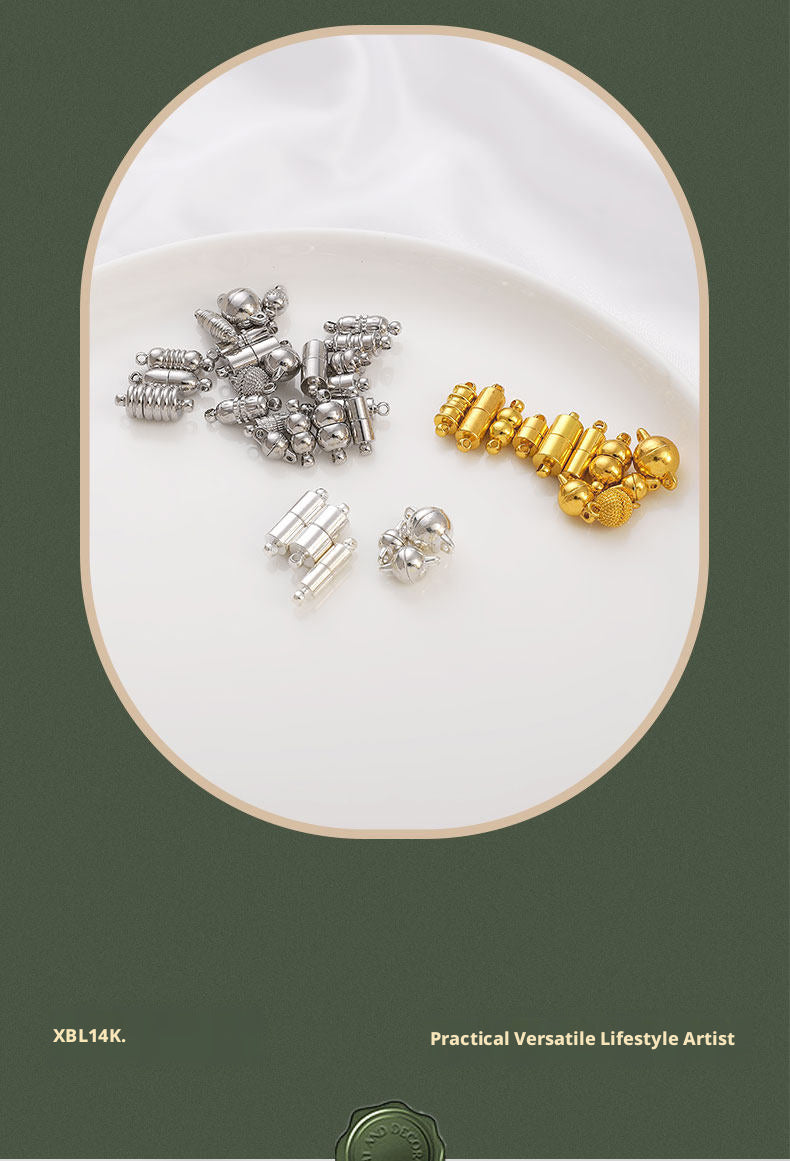 Magnetic Clasps for Jewelry Making – Strong, Gold Plated, DIY Buckles