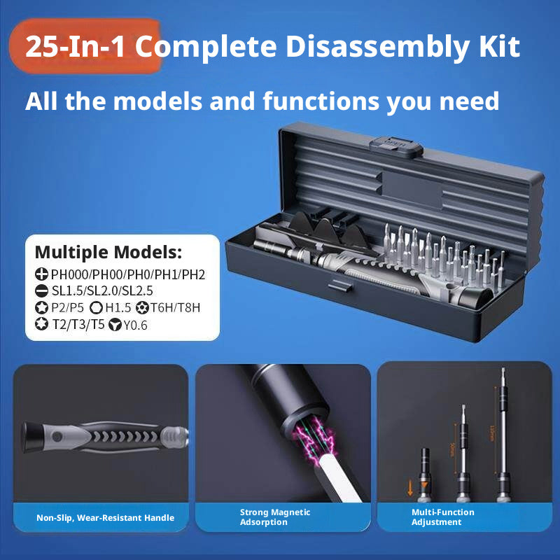 Lenovo Laptop Disassembly & Cleaning Tool Kit — 25-in-1 Screwdriver + 10-in-1 Cleaner, All Models