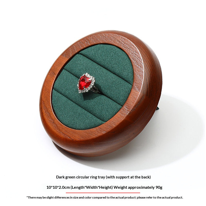 Premium Solid Wood Jewelry Display Trays for Photography & Organizing