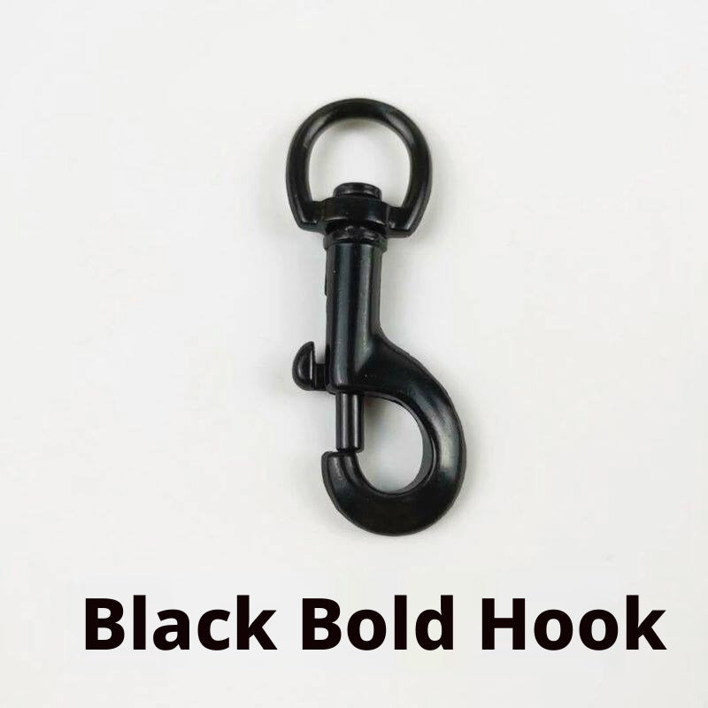 Saxophone Strap Hardware Set – Swallow Cross Bar, 5‑Hole Buckle & Metal Hook (Gold or Black)