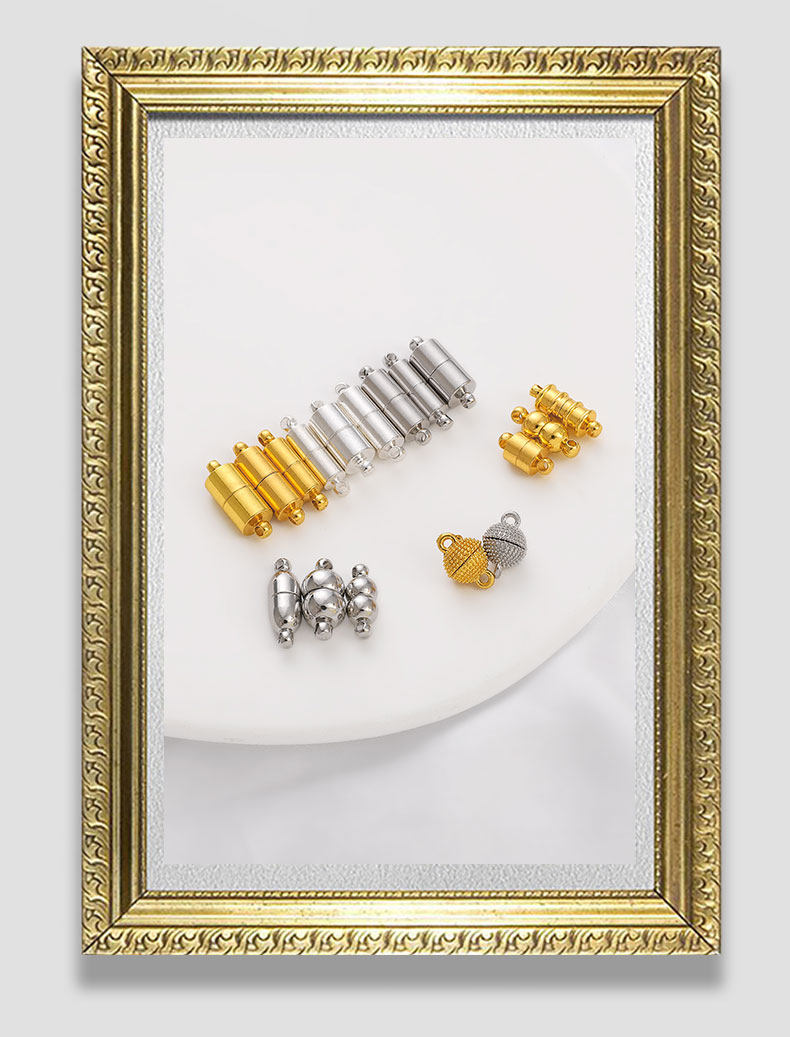 Magnetic Clasps for Jewelry Making – Strong, Gold Plated, DIY Buckles