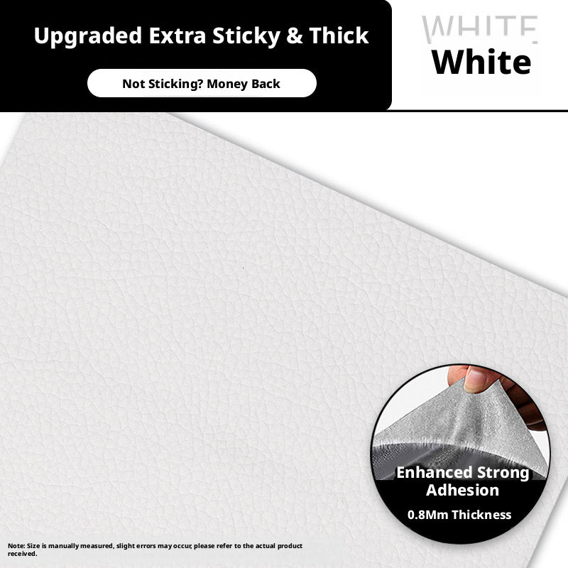 Strong Self-Adhesive Leather Repair Patch – 0.8mm Thick, Cut-to-Size for Sofa, Car Seat & Bag (Multiple Colors)