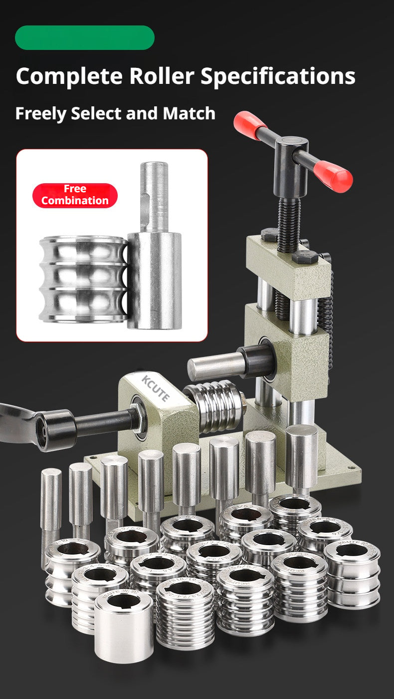 KCUTE Manual Ring Shaping Machine – 40+ Roller Wheels, for Gold/Silver
