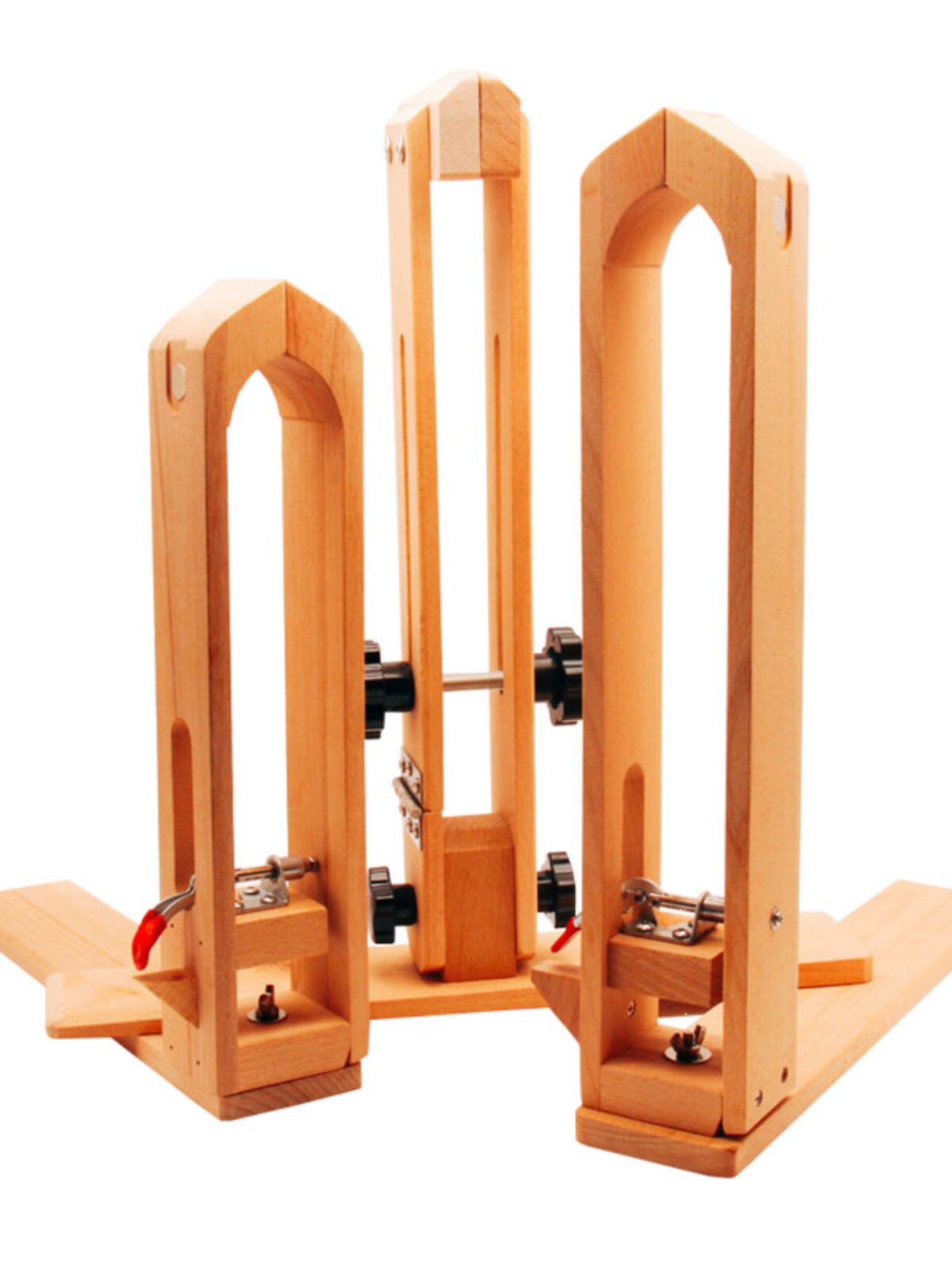 Hand‑Stitched Wood Clamp – 8 Styles for Leather Sewing (Beech/Pine, Lychee or Leather Veneer)