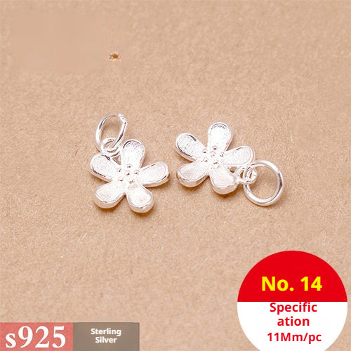 s925 Sterling Silver Pendants & Beads – 40+ Shapes for DIY Red String Bracelets, Crystal Jewelry, Handmade Weaving Accessories