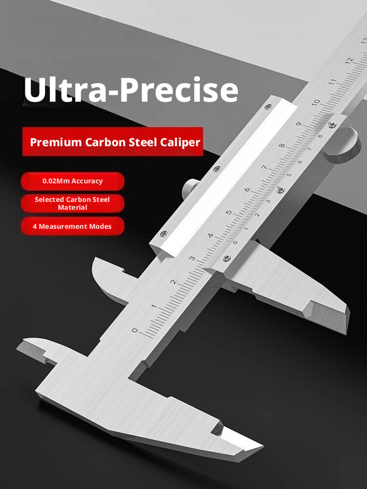 Stainless Steel Vernier Caliper – 0.02mm Precision, 150/200/300mm