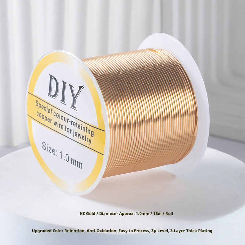 100m Color‑Retaining Copper Wire – DIY Wire Wrapping & Flower Making