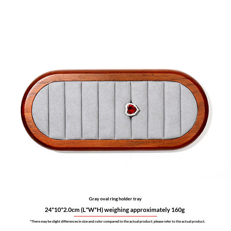 Premium Solid Wood Jewelry Display Trays for Photography & Organizing